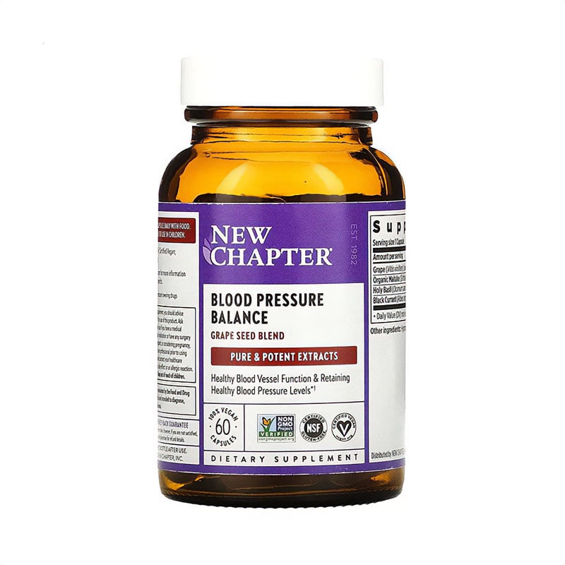 Комплекс Підтримка артеріального тиску New Chapter Blood Pressure Balance, 60 веганських капсул
