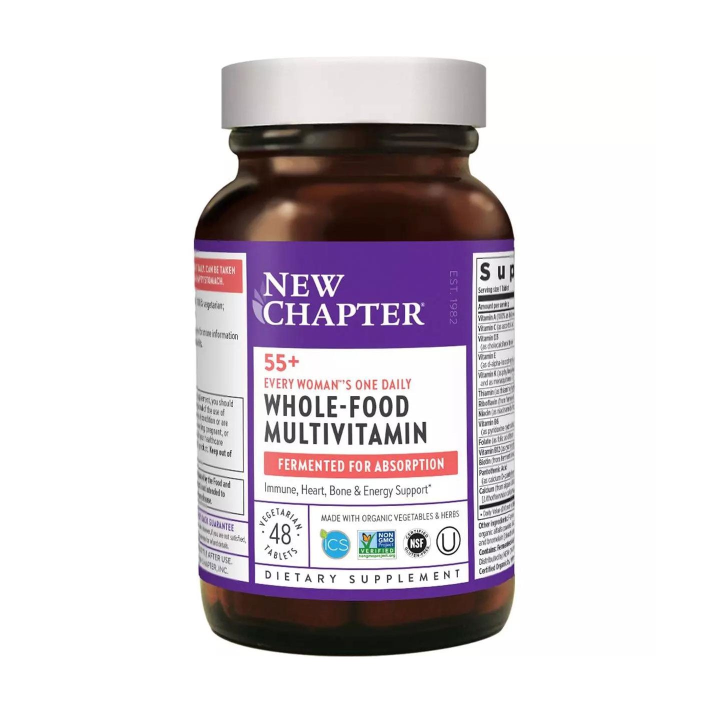 Мультивітаміни для жінок 55+ New Chapter Every Woman's One Daily Whole-Food Multivitamin, 48 таблеток