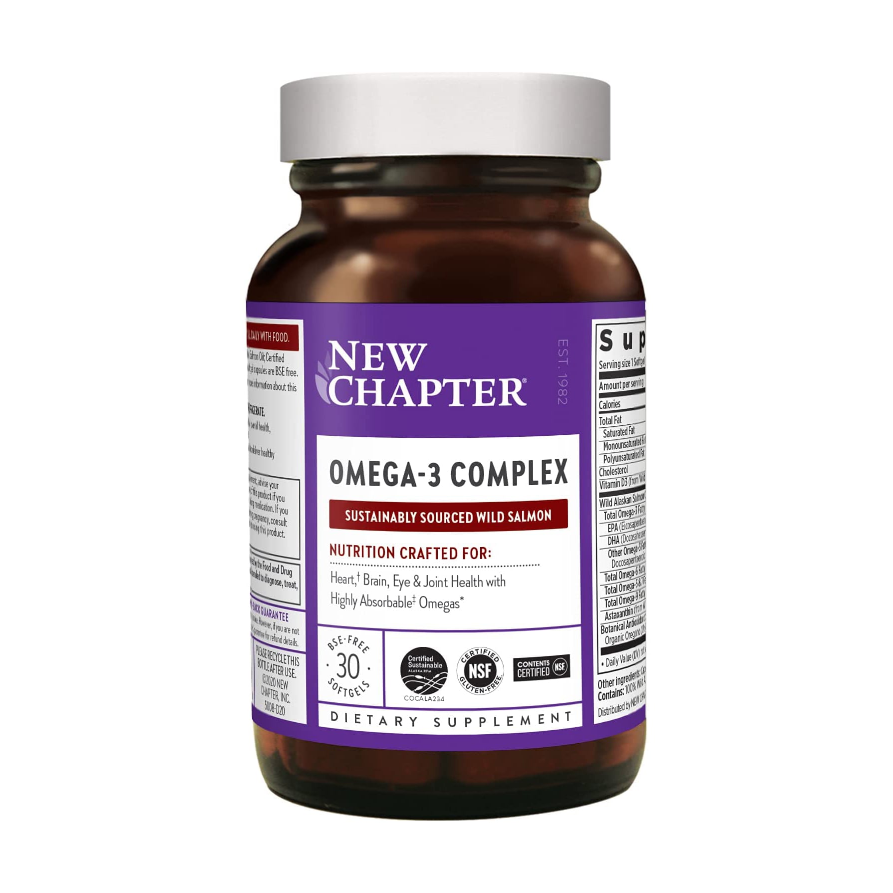 Омега-3 комплекс New Chapter Omega-3 Complex, 30 капсул