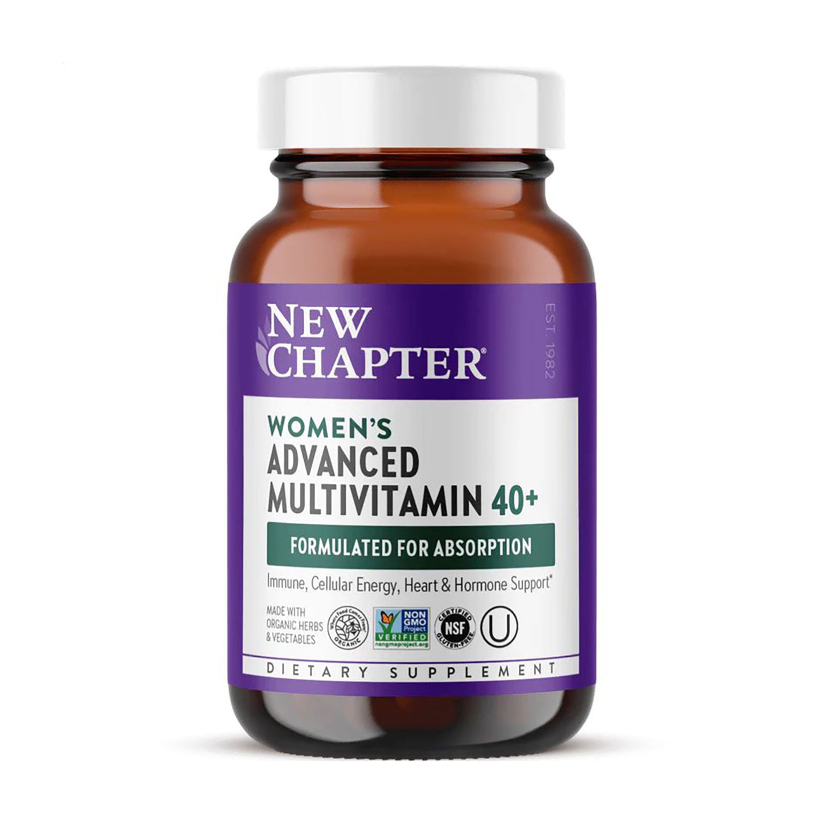 Жіночі мультивітаміни New Chapter 40+ Woman Advanced Multivitamin, 96 вегетаріанських таблеток